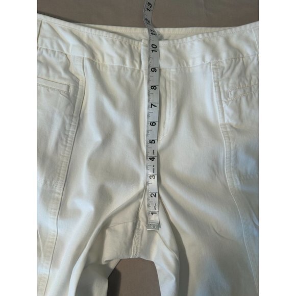 Women's Coldwater Creek Natural Fit White Capri Pants Size 16 Petite - Picture 7 of 10